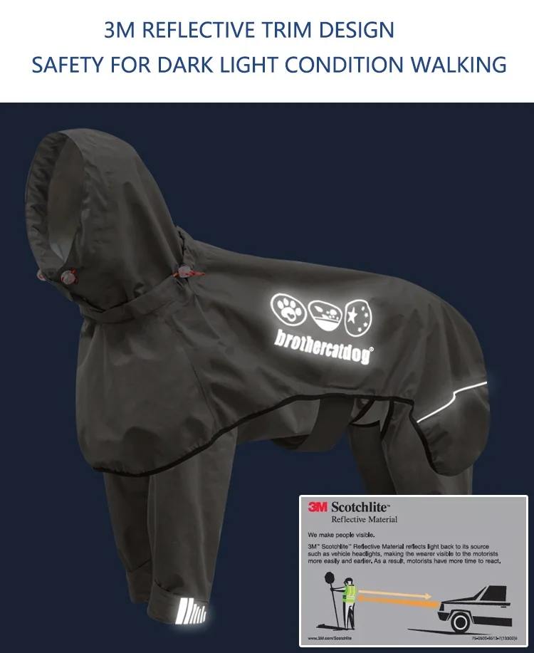 Fully Wrapped Reflective Raincoat