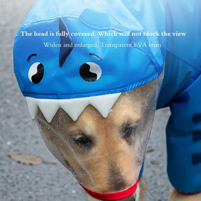 Waterproof Dragon Dog Raincoat with Hood