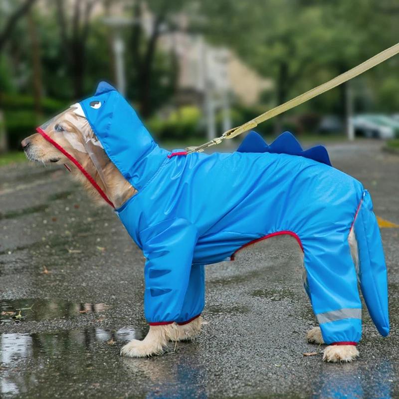 Waterproof Dragon Dog Raincoat with Hood