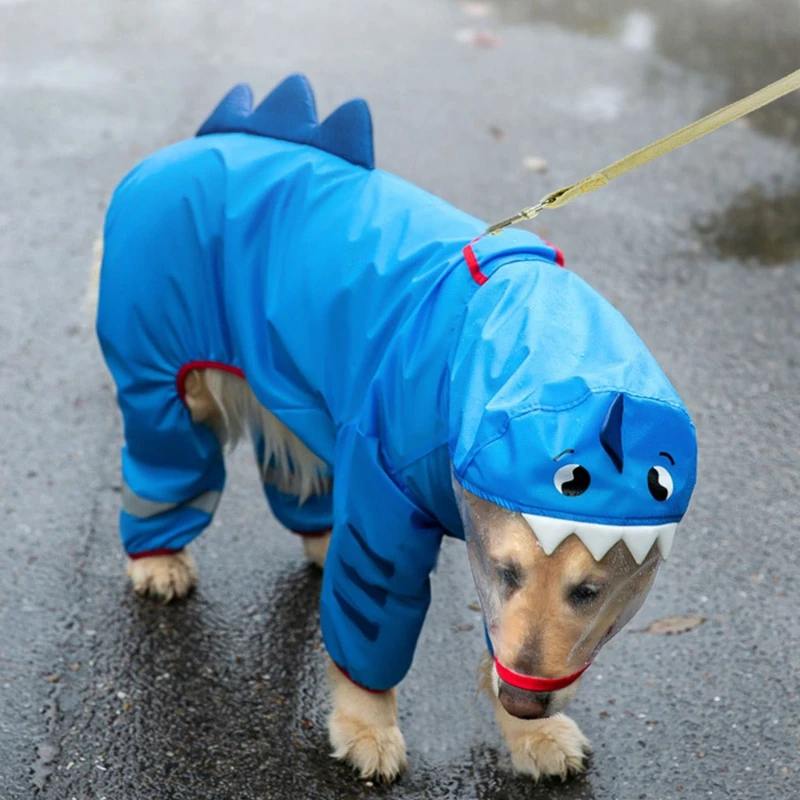 Waterproof Dragon Dog Raincoat with Hood