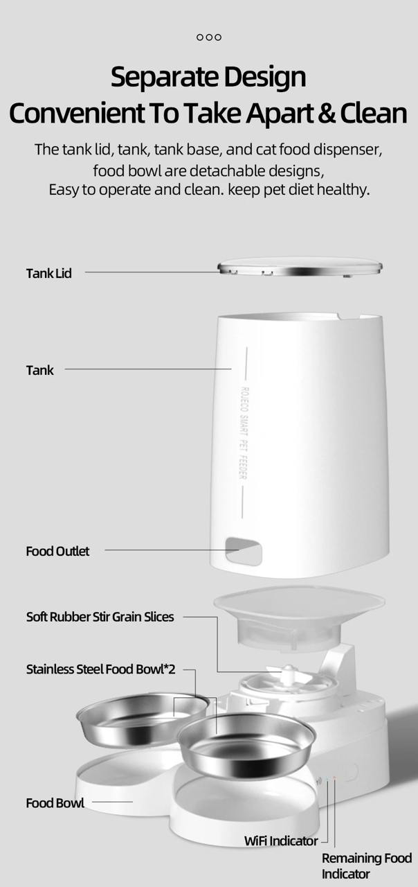 SmartFeast Pro WiFi Pet Feeder