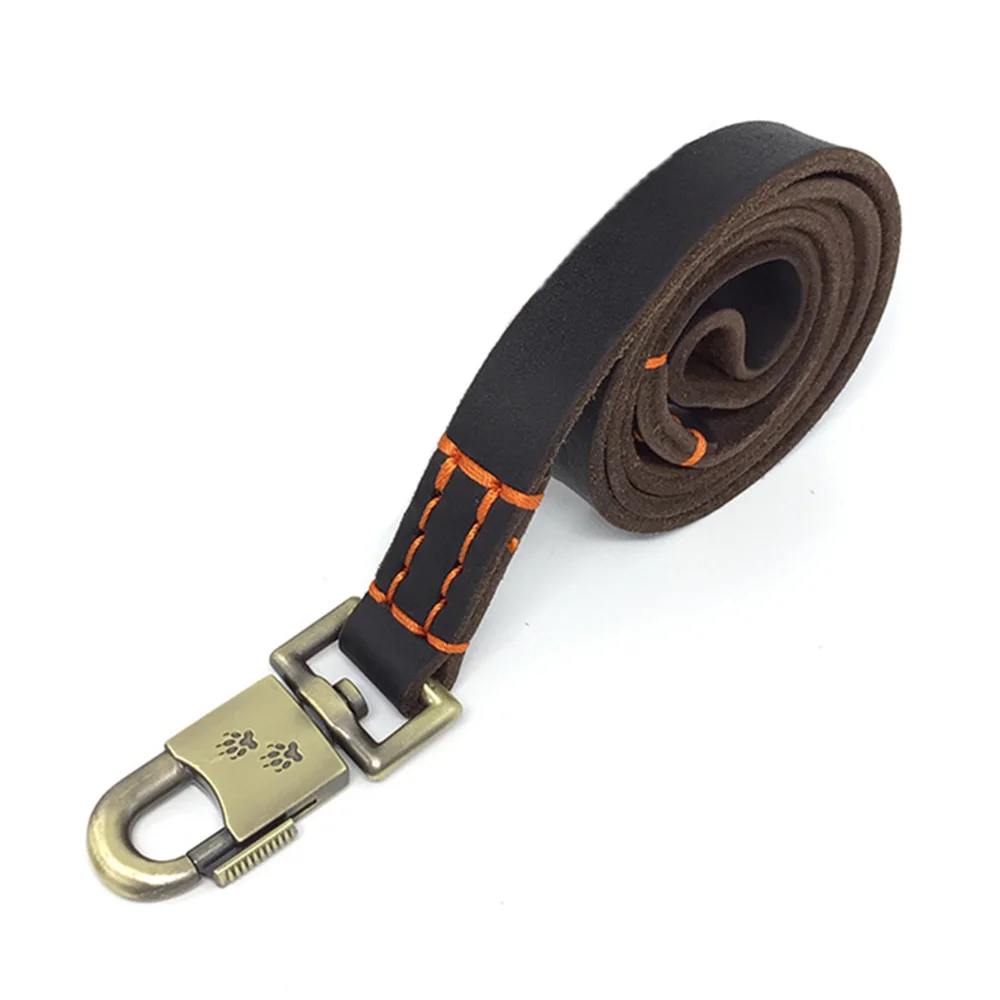 Premium Genuine Leather Dog Leash