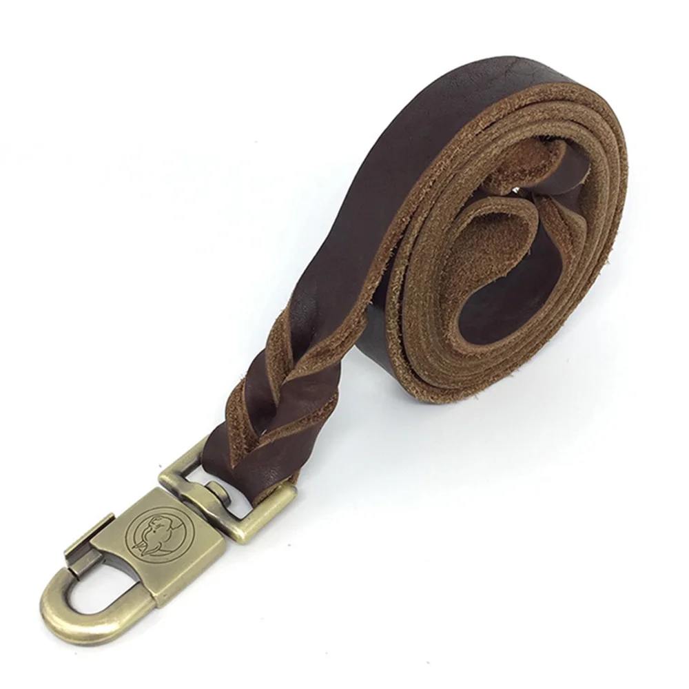 Premium Genuine Leather Dog Leash