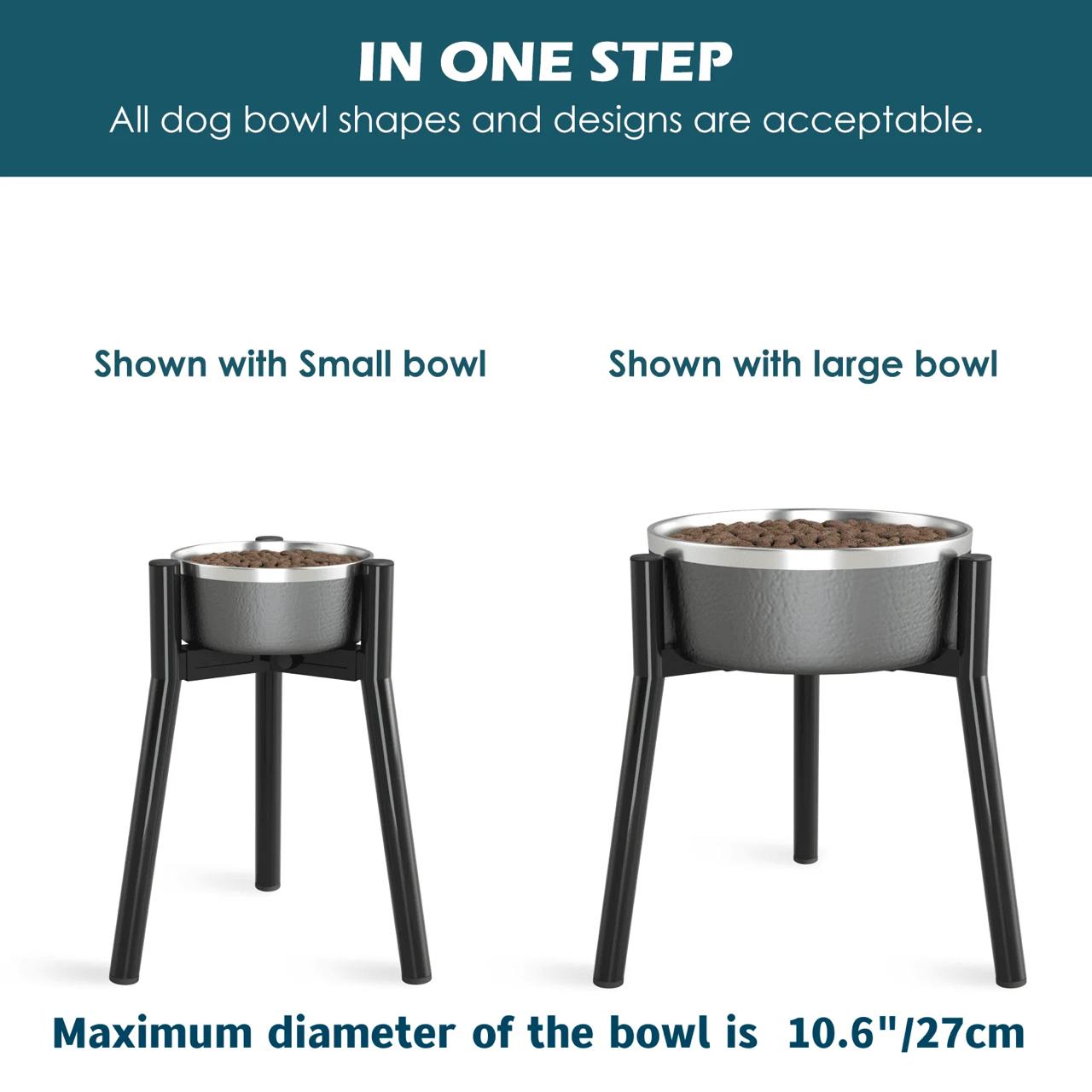 Elevated Dog Bowl Stand for Large and Extra-Large Dogs