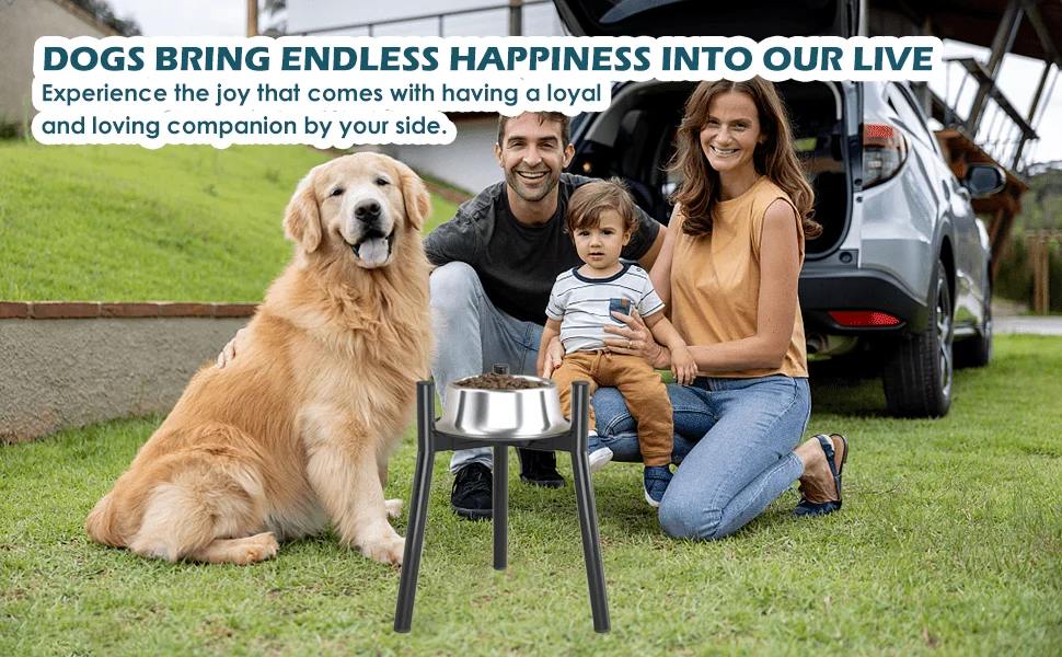 Elevated Dog Bowl Stand for Large and Extra-Large Dogs