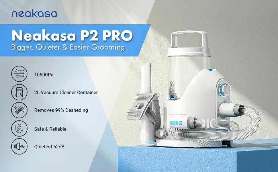 Neakasa P2 Pro Dog Grooming Kit with Vacuum – 5-in-1