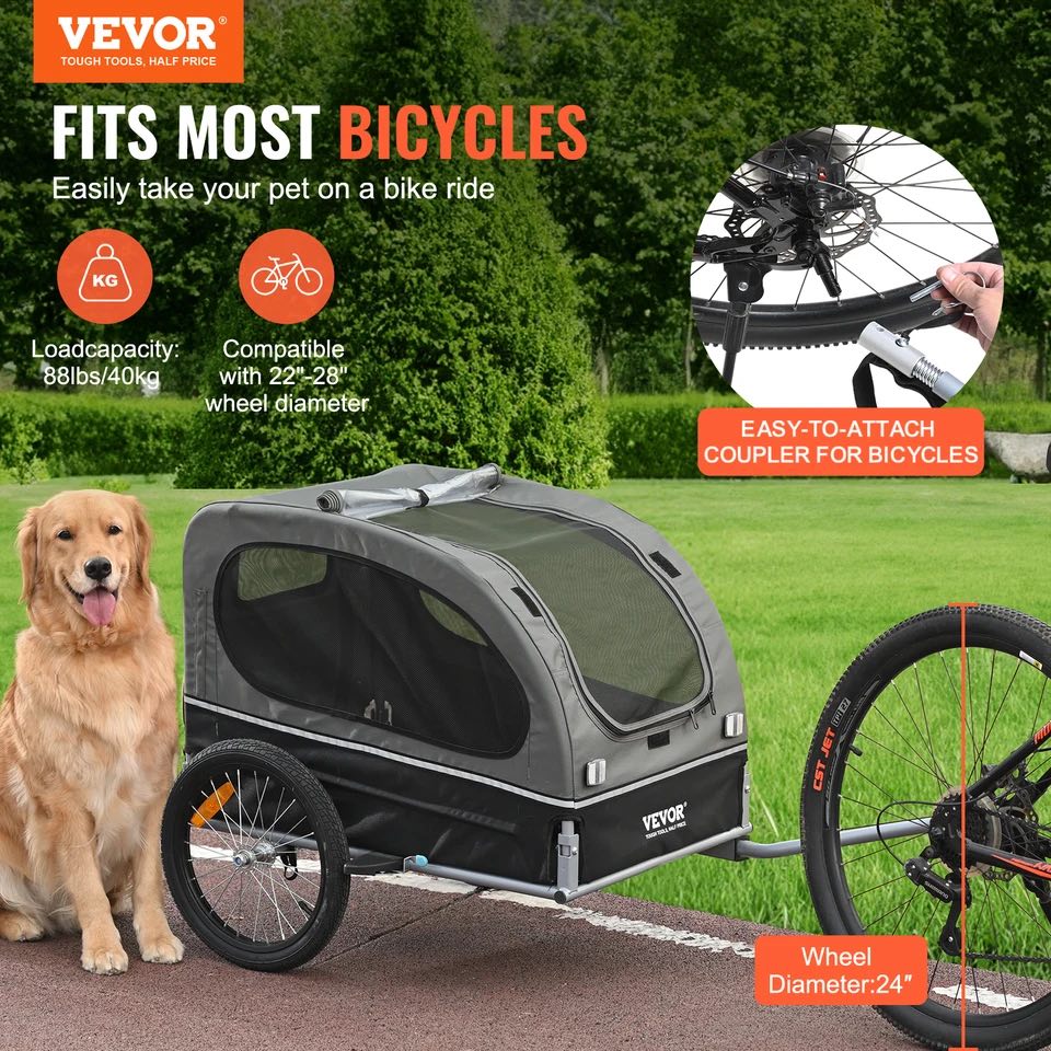 VEVOR Dog Bike Trailer