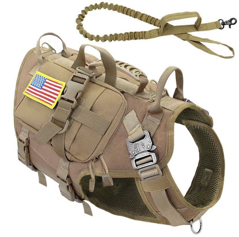 Tactical Dog Harness Military