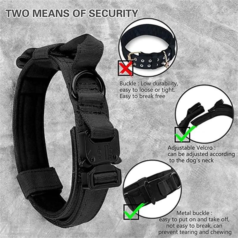 Military Tactical Dog Collar Leash Set