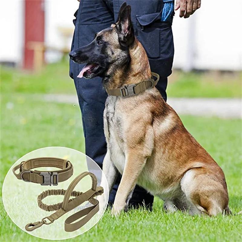 Military Tactical Dog Collar Leash Set