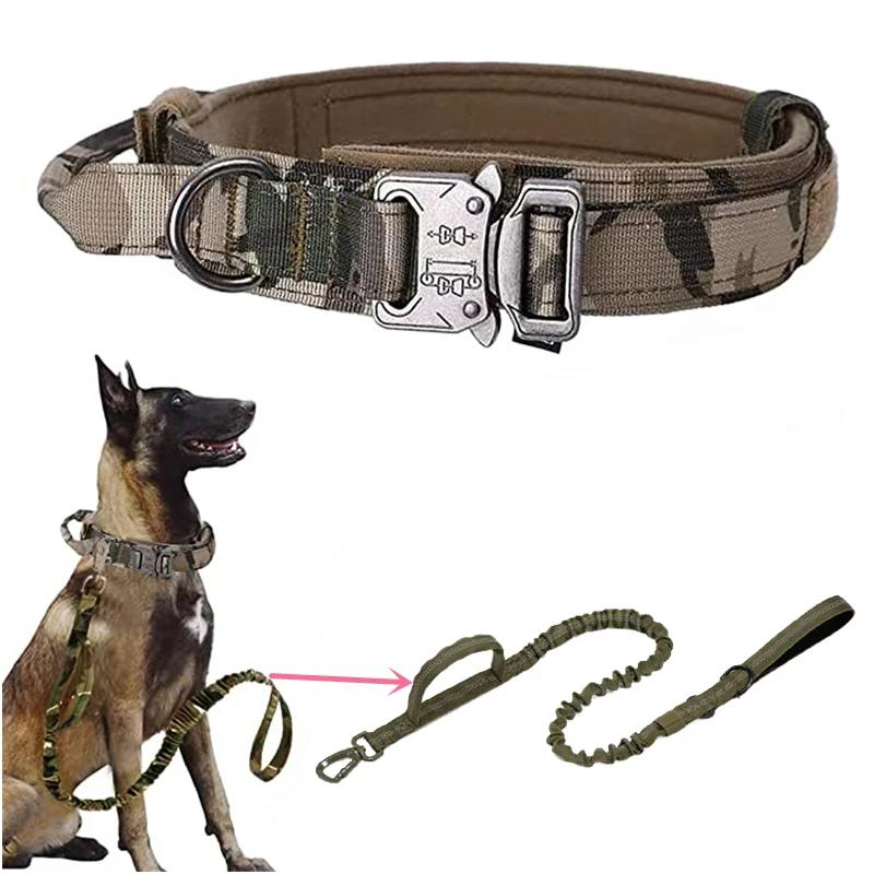 Military Tactical Dog Collar Leash Set