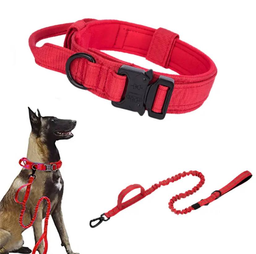 Military Tactical Dog Collar Leash Set