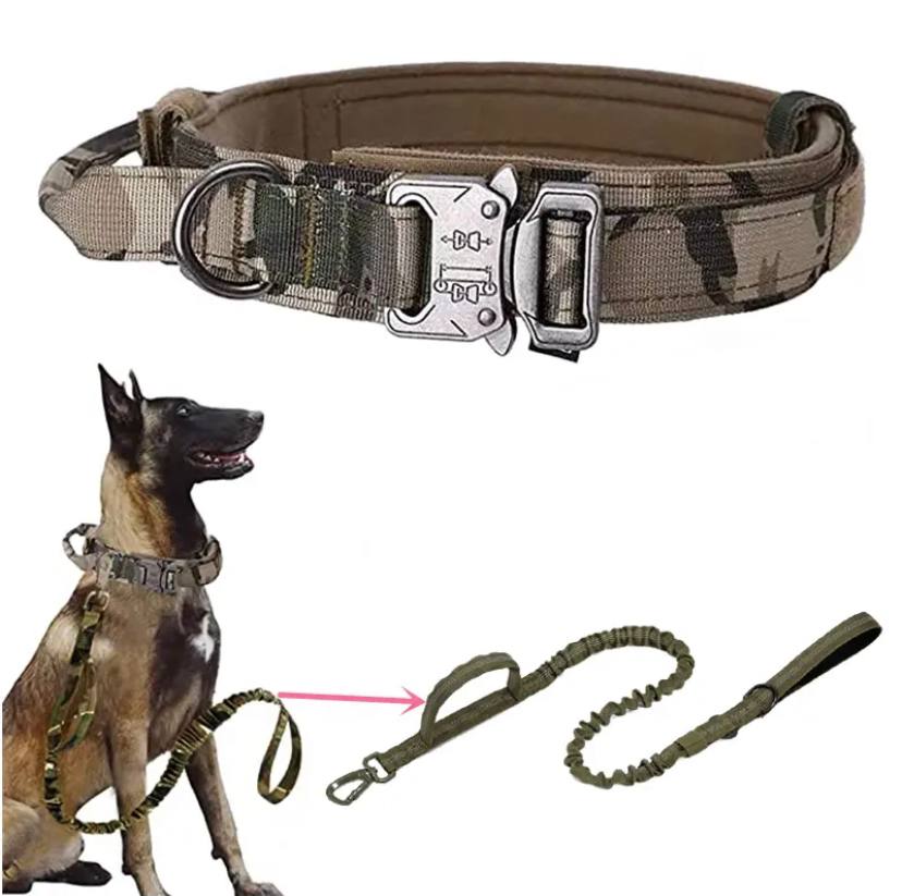 Military Tactical Dog Collar Leash Set